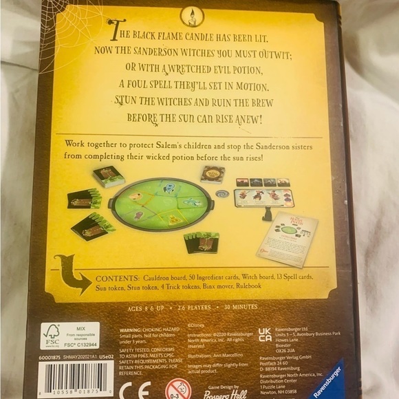 NEW-Factory Sealed- Disney’s Hocus Pocus The Game. - Picture 2 of 3